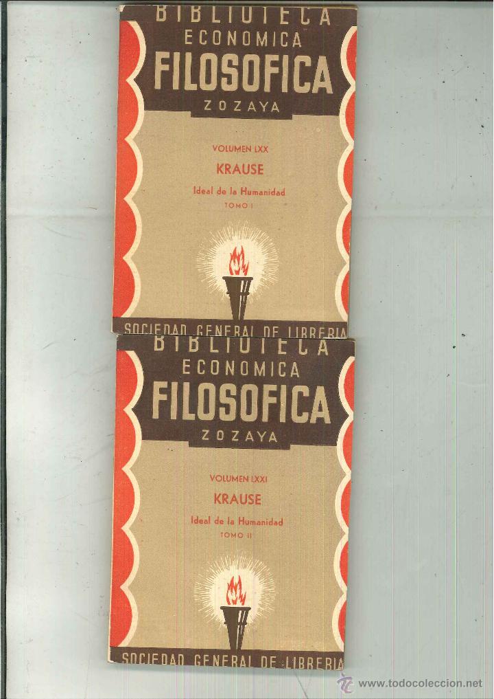 Libros antiguos: IDEAL DE LA HUMANIDAD. Krause - Foto 1