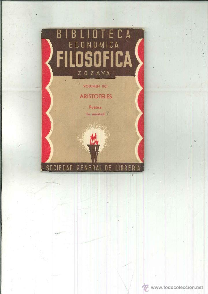 Libros antiguos: PO&Eacute;TICA DE ARIST&Oacute;TELES. - Foto 1