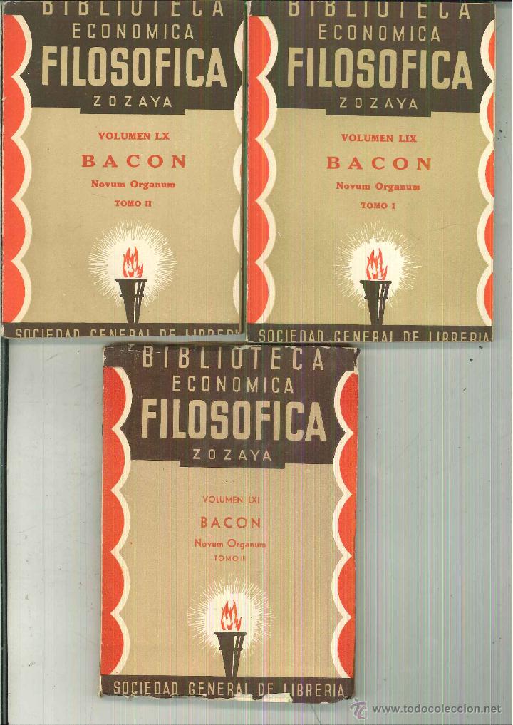 Libros antiguos: NUEVO ORGANO. Bacom - Foto 1