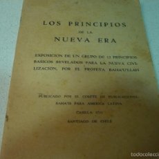 Libri antichi: LOS PRINCIPIOS DE LA NUEVA ERA,COMITE BAHA'IS,SANTIAGO DE CHILE IMP.EL IMPARCIAL