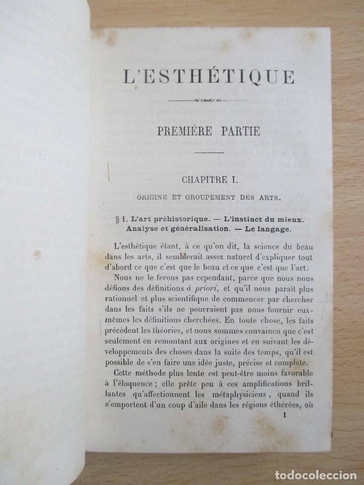 Libros antiguos: L&rsquo;esth&eacute;tique, de Eug&egrave;ne V&eacute;ron - Foto 7