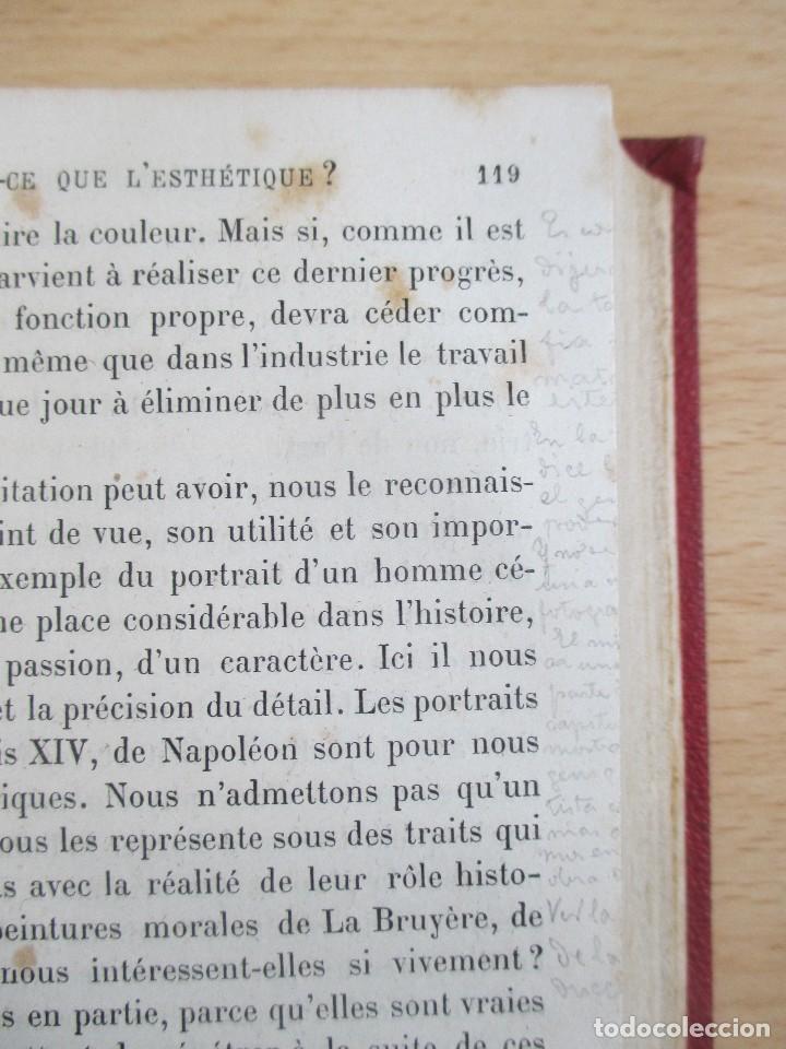 Libros antiguos: L&rsquo;esth&eacute;tique, de Eug&egrave;ne V&eacute;ron - Foto 10
