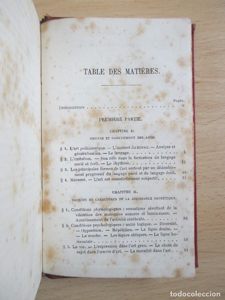 Libros antiguos: L&rsquo;esth&eacute;tique, de Eug&egrave;ne V&eacute;ron - Foto 11