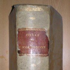 Libros antiguos: MENDIVE, JOSÉ: 6 OBRAS ENCUADERNADAS EN 1 VOLUMEN. 1882-1884. Lote 111103315