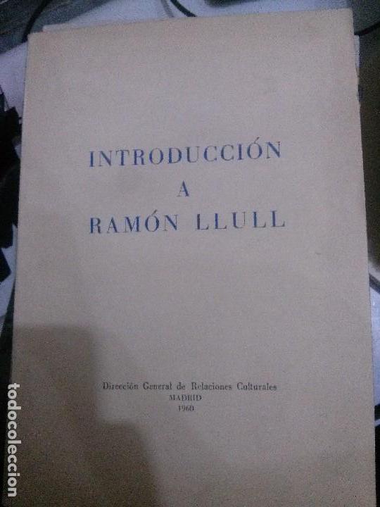 Libros antiguos: introducci&oacute;n a ram&oacute;n llul. - Foto 1