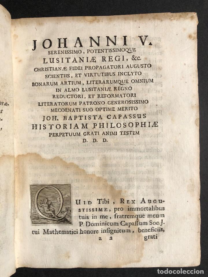 Libros antiguos: 1728 Historiae Philosophiae - historia de la filosofia - pergamino - Foto 6 - 115052011