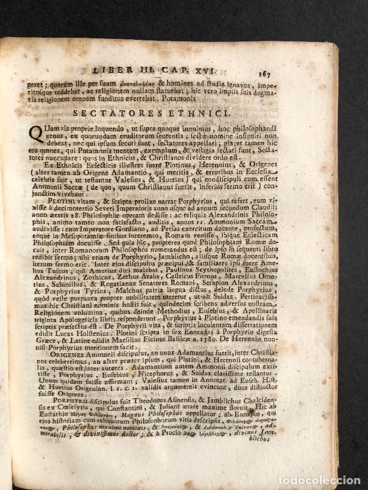 Libros antiguos: 1728 Historiae Philosophiae - historia de la filosofia - pergamino - Foto 24 - 115052011