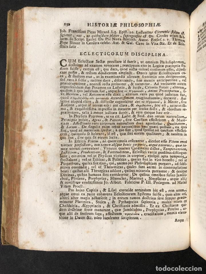 Libros antiguos: 1728 Historiae Philosophiae - historia de la filosofia - pergamino - Foto 25 - 115052011