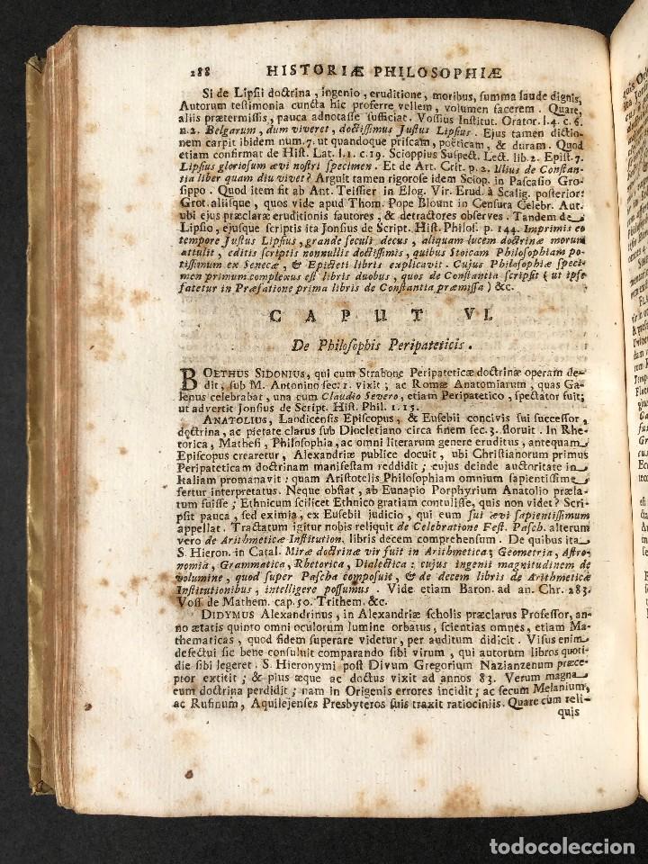 Libros antiguos: 1728 Historiae Philosophiae - historia de la filosofia - pergamino - Foto 30 - 115052011