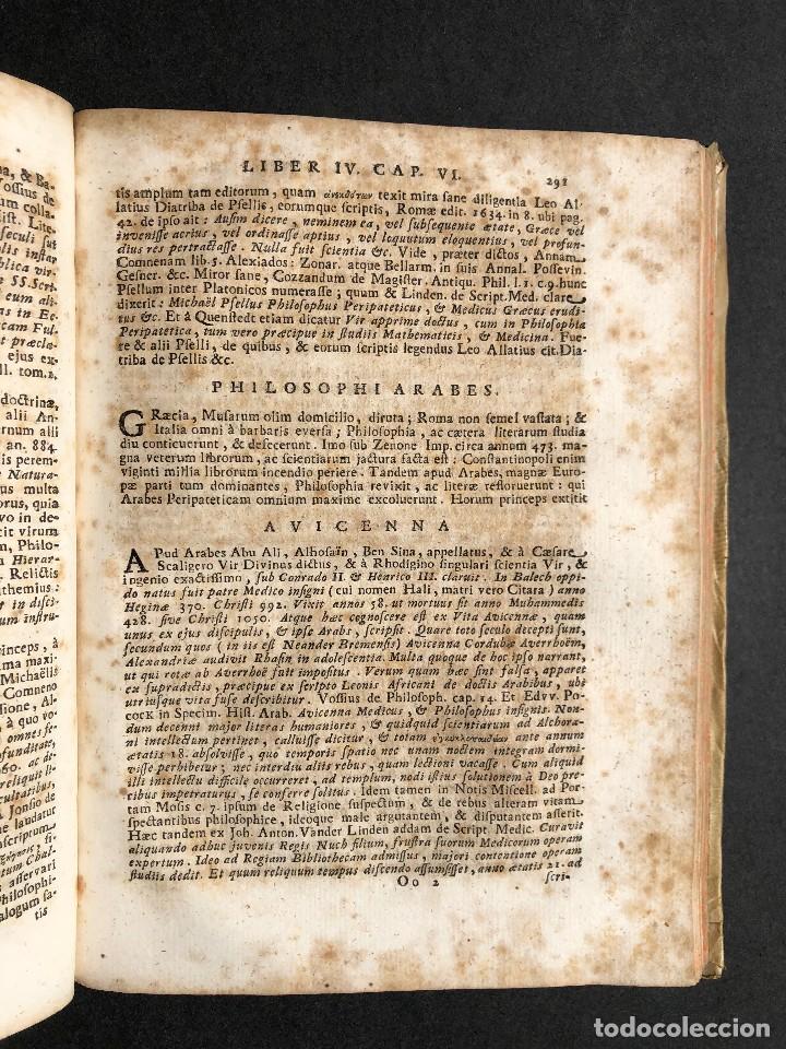 Libros antiguos: 1728 Historiae Philosophiae - historia de la filosofia - pergamino - Foto 32 - 115052011