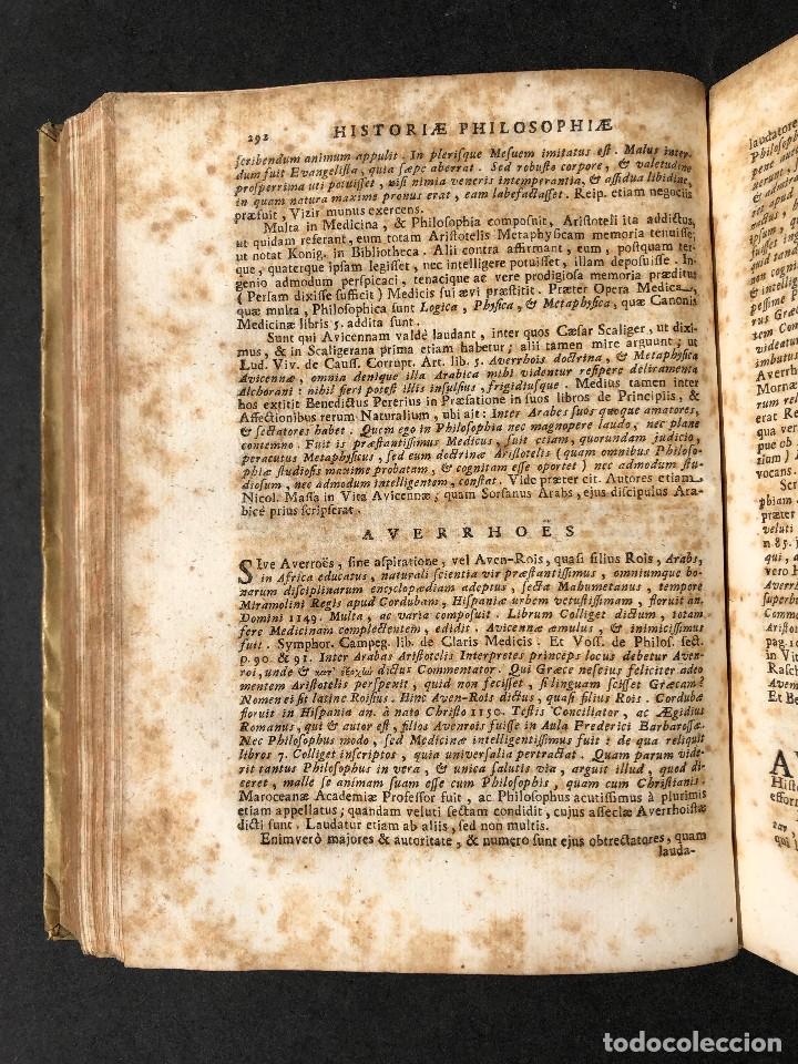 Libros antiguos: 1728 Historiae Philosophiae - historia de la filosofia - pergamino - Foto 33 - 115052011