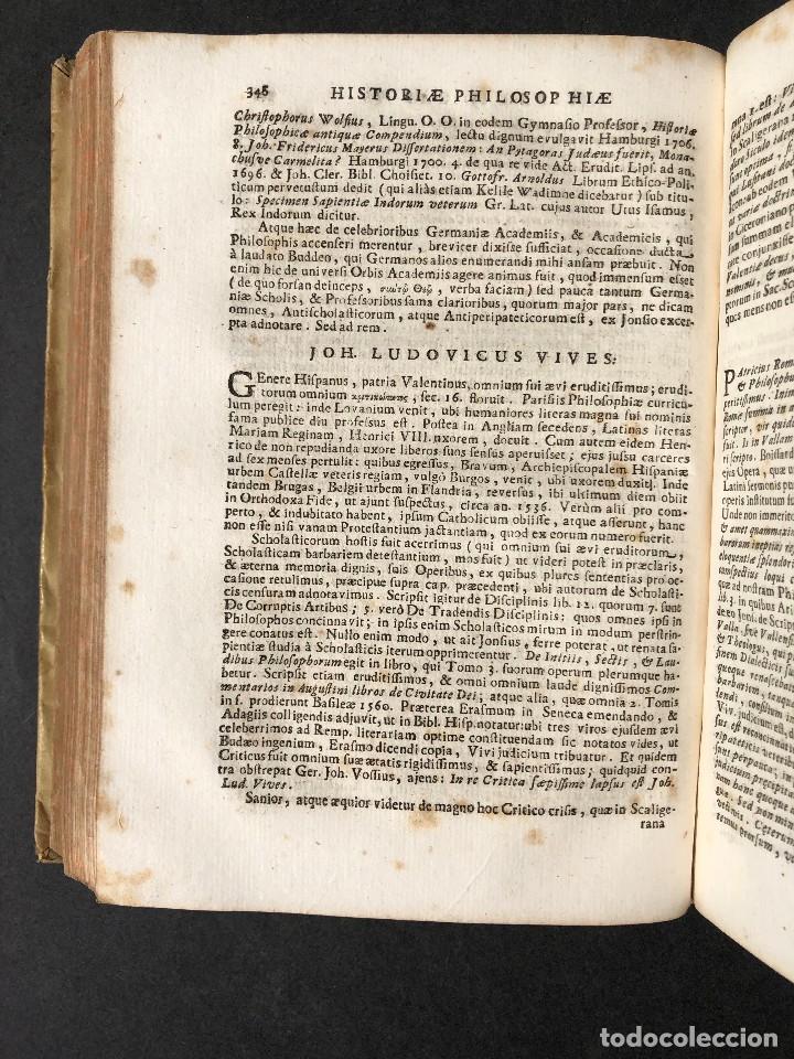 Libros antiguos: 1728 Historiae Philosophiae - historia de la filosofia - pergamino - Foto 38 - 115052011
