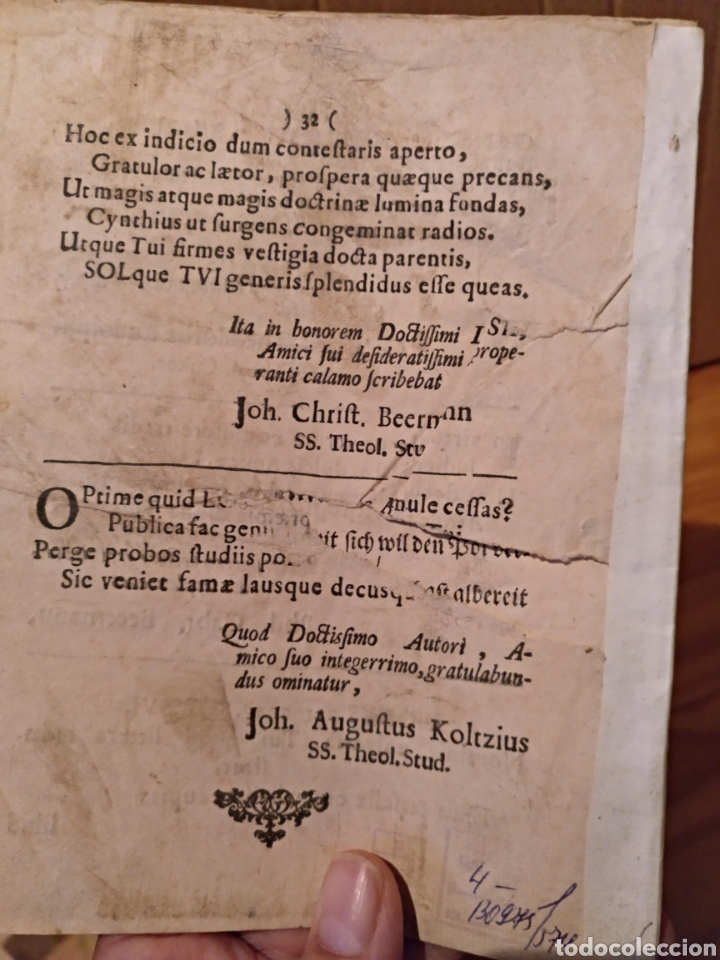 Libros antiguos: 1712. Disputatio de decoro - Foto 3
