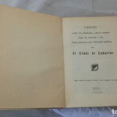 Libros antiguos: CARTAS (SOBRE LOS OBSTÁCULOS...), EL CONDE DE CABARRUS,ED FERREIRA 1932