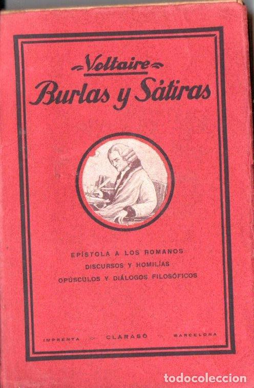 Libros antiguos: VOLTAIRE : BURLAS Y S&Aacute;TIRAS (A. ROCH, c. 1920) - Foto 1