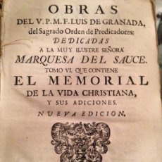 Libros antiguos: OBRA LUIS DE GRANADA XVIII. Lote 148585118