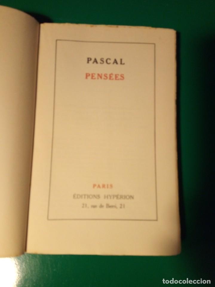 Libros antiguos: Pascal Pens&eacute;es - Foto 2