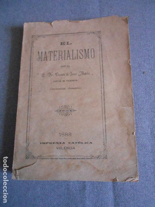 Libros antiguos: EL MATERIALISMO - Foto 1