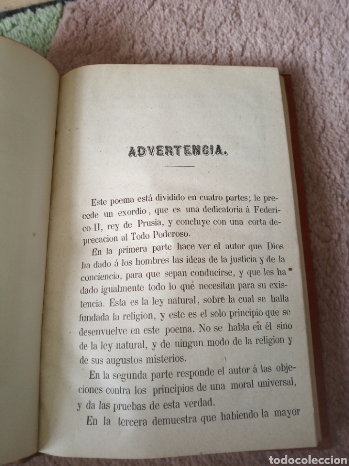 Libros antiguos: Filosof&iacute;a de Voltaire - Foto 5