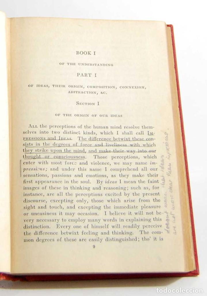 Libros antiguos: Hume Selections. Charles Scribners Sons - Foto 3