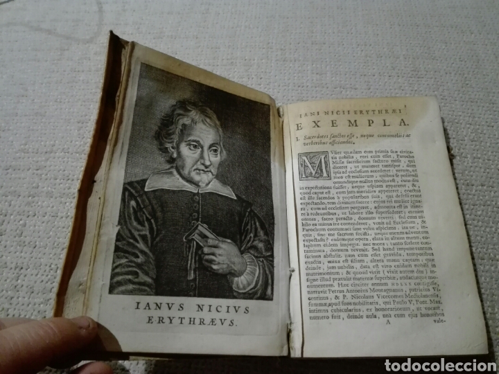 Libros antiguos: Pergamino S. XVII. Iani Nicii Erythraei. Exempla Virtutum et Vitiorum. Editio Secunda. 1663 - Foto 5 - 171373283
