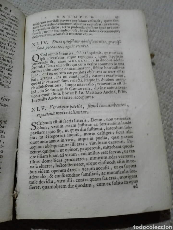 Libros antiguos: Pergamino S. XVII. Iani Nicii Erythraei. Exempla Virtutum et Vitiorum. Editio Secunda. 1663 - Foto 6 - 171373283