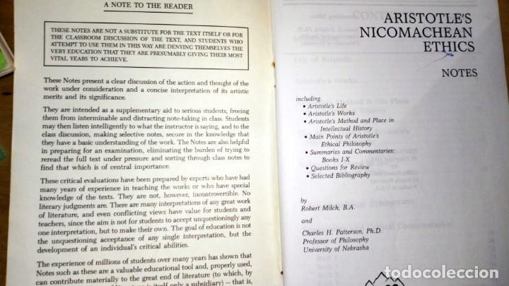 Libros antiguos: Cliffs Notes on Aristotles Ethics - Foto 3