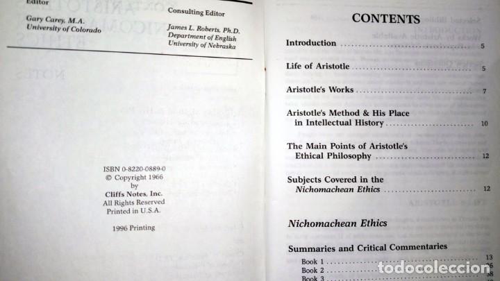 Libros antiguos: Cliffs Notes on Aristotles Ethics - Foto 4