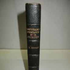 Libros antiguos: SOUVENIRS D'ENFANCE ET DE JEUNESSE. RENAN, ERNEST. 1923.. Lote 194498457