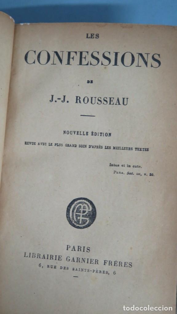 Libros antiguos: LES CONFESSIONS. ROUSSEAU - Foto 2