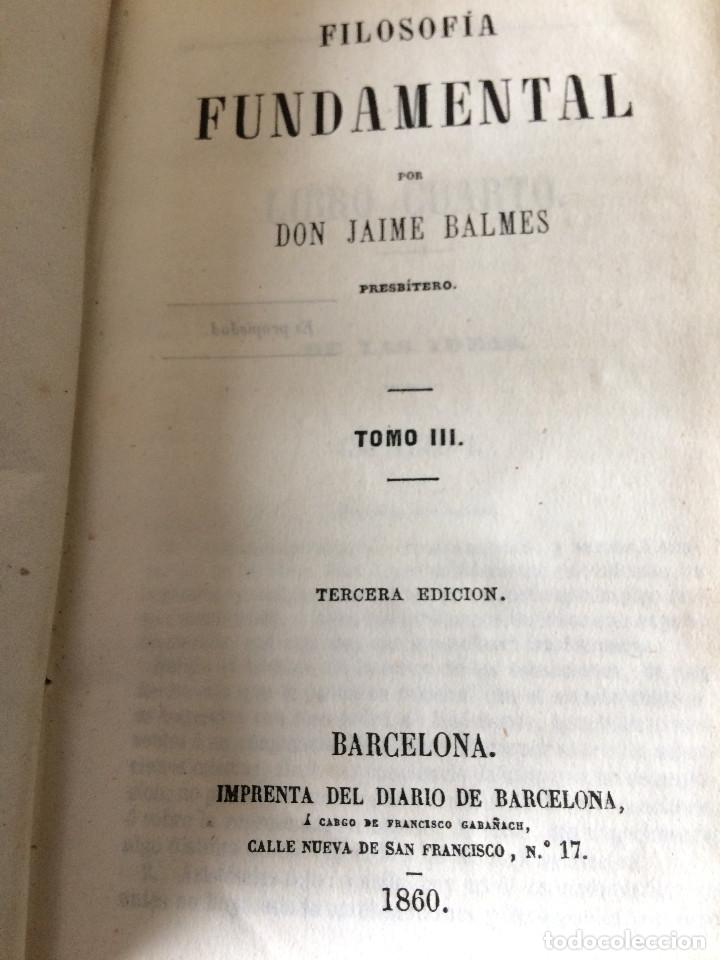 Libros antiguos: JAIME BALMES 1860 - Foto 1