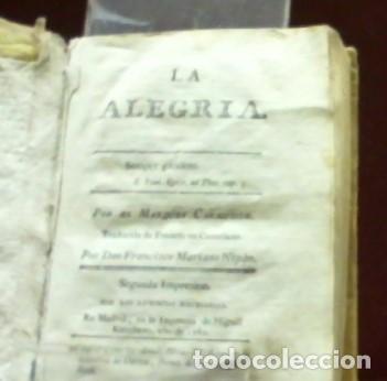 Libros antiguos: MARQUES DE CARACCIOLO ... LA ALEGRIA ... 1782 - Foto 2