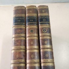 Libros antiguos: OEUVRES DE MONSIEUR DE MONTESQUIEU - 3 TOMOS - AÑO 1767