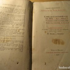 Libros antiguos: OBRES ORIGINALS DE RAMON LLULL LIBRE DE CONTEMPLACIÓ EN DEU FACSIMILS VOL III LULLIANA MALLORCA 1906. Lote 208994393