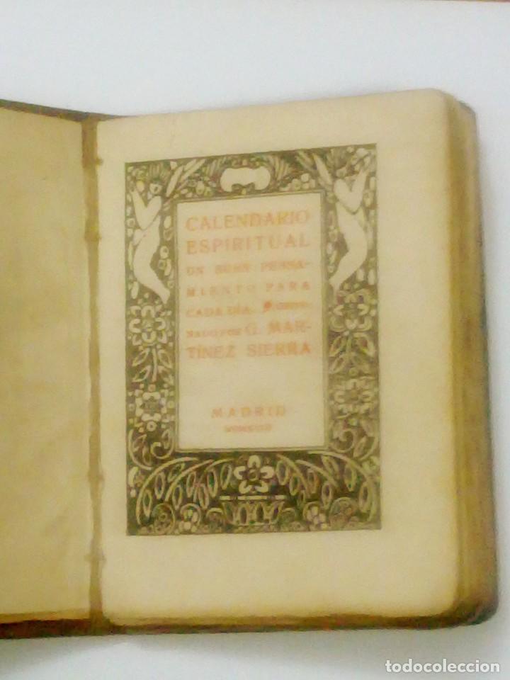 Libros antiguos: CALENDARIO ESPIRITUAL.1918. - Foto 2 - 209119123