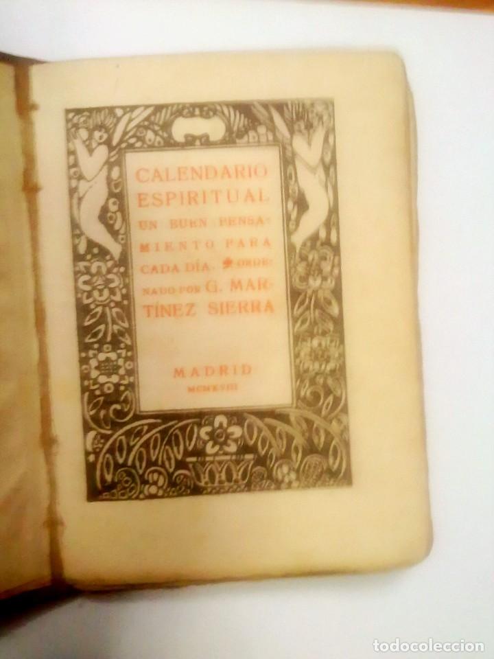 Libros antiguos: CALENDARIO ESPIRITUAL.1918. - Foto 12 - 209119123