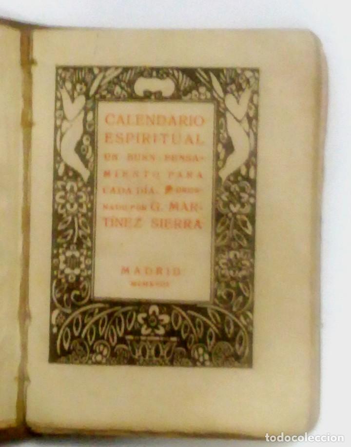 Libros antiguos: CALENDARIO ESPIRITUAL.1918. - Foto 16 - 209119123