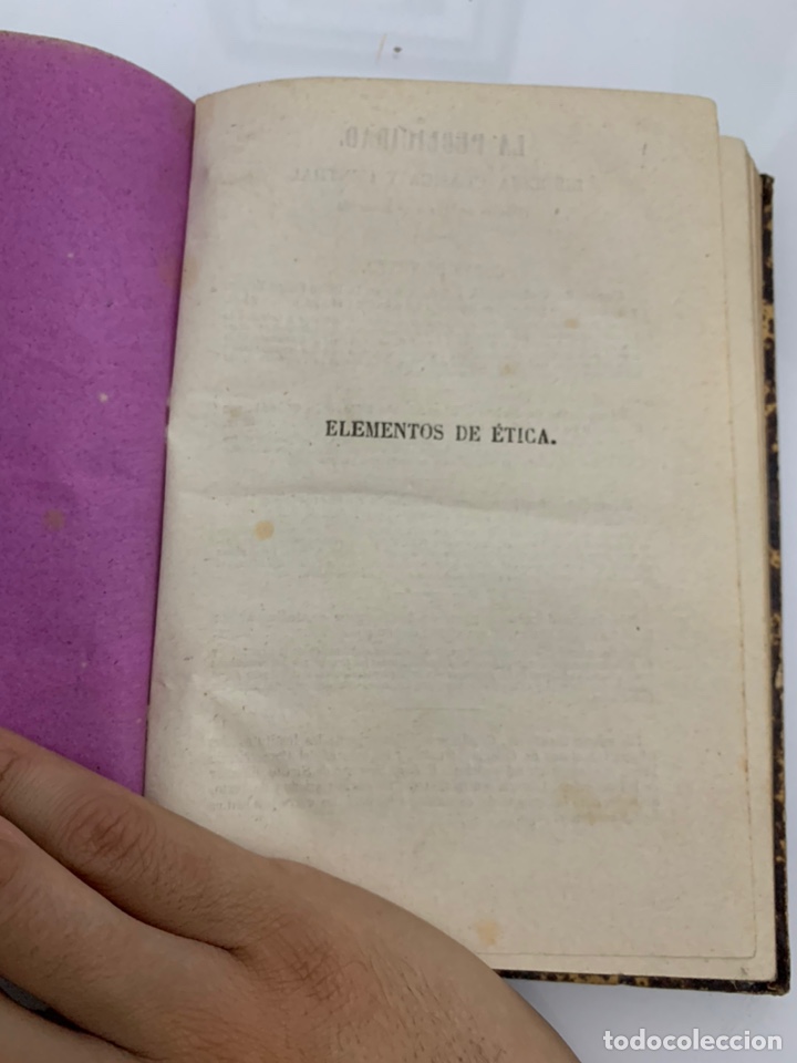 Libros antiguos: Elementos de &eacute;tica o tratado de filosof&iacute;a moral