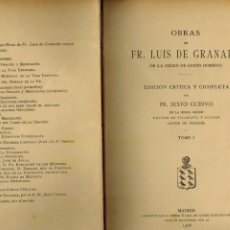 Libros antiguos: OBRAS COMPLETAS DE FRAY LUIS DE GRANADA. Lote 214079227