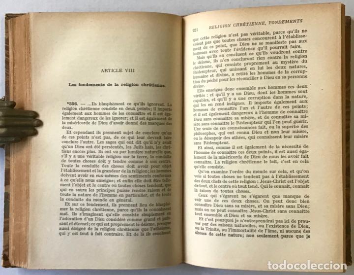 Libros antiguos: PENS&Eacute;ES DE PASCAL. - Foto 4