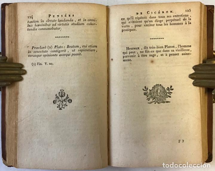 Libros antiguos: PENS&Eacute;ES DE CIC&Eacute;RON. - Foto 5