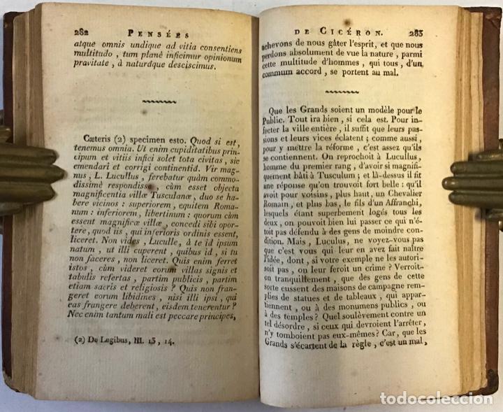 Libros antiguos: PENS&Eacute;ES DE CIC&Eacute;RON. - Foto 6