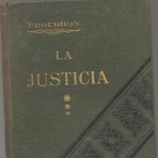 Libros antiguos: PROUDHON ,LA JUSTICIA ,C.A. 1936 ... NNNI. Lote 234902635
