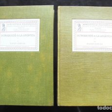 Libri antichi: INTRODUCCIÓ A LA LOGÍSTICA I-II DAVID GARCIA 1934 IMPECABLE IEC AMB APLICACIONS A LA FILOSOFIA I A