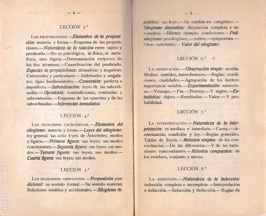 Libros antiguos: Programa de L&oacute;gica / Agust&iacute;n Catal&aacute;n Latorre, 1935 - Foto 2