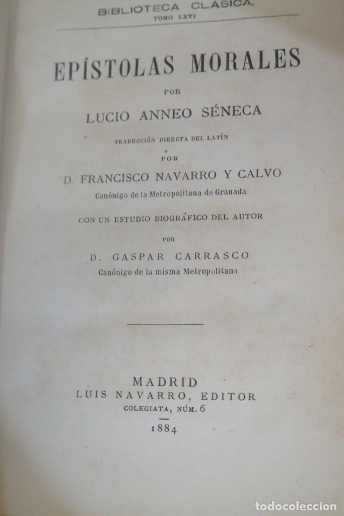 Libros antiguos: 1884.- EP&Iacute;STOLAS MORALES. S&Eacute;NECA - Foto 2