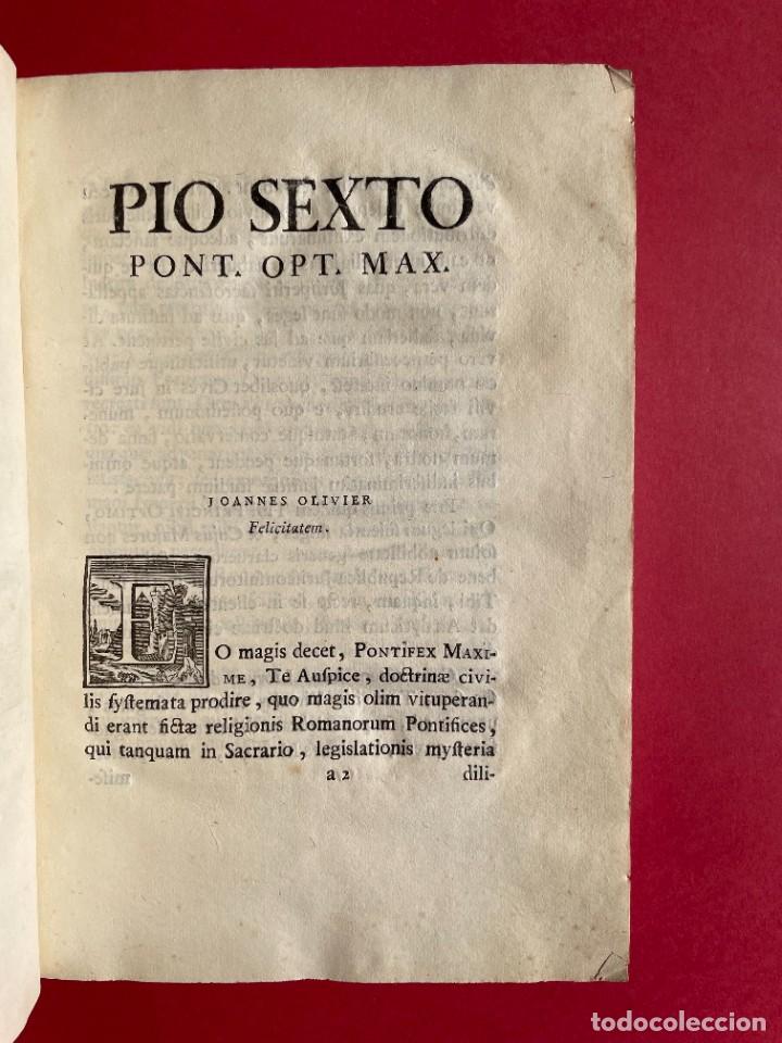 Libros antiguos: 1777 - Civilis Analysis Philosophica - Critica politica - - Foto 4 - 300955208
