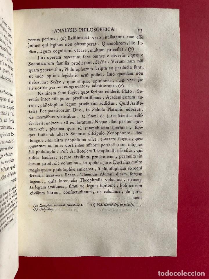 Libros antiguos: 1777 - Civilis Analysis Philosophica - Critica politica - - Foto 6 - 300955208