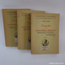Libros antiguos: TRATADO DE LA NATURALEZA HUMANA 3 VOLS. - DAVID HUME. Lote 314042258