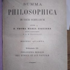Libros antiguos: SUMMA PHILOSOPHICA IN USUM SCHOLARUM. Lote 316143223